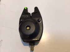 Fox Micron Es Green Led Bite Alarm Used Carp Fishing Gear