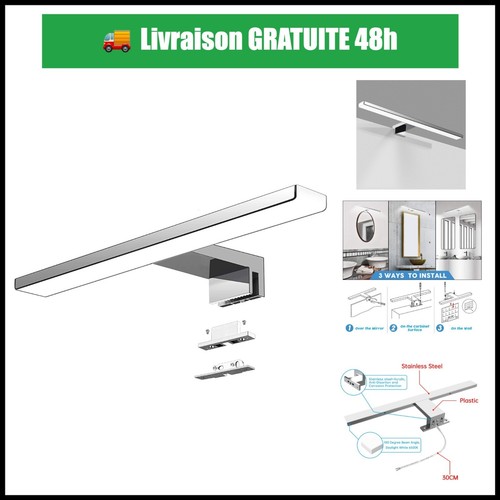Applique murale led miroir - led,