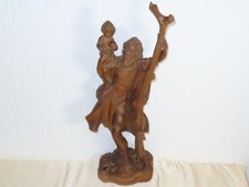 Very Well Carved Wooden Saint Christopher Figure!