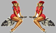 2 x PIN UP VINTAGE RETRO