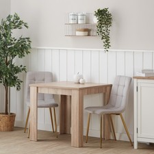 Table à manger lot 2 chaises rembourées table cusine salle à manger Homestyle4u