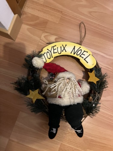 Couronne porte noël - couronne, pÈre