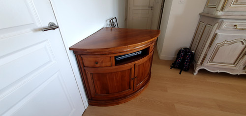 Meuble hifi angle en - meuble,