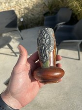 VASE GRÈS ET ÉTAIN STYLE ART