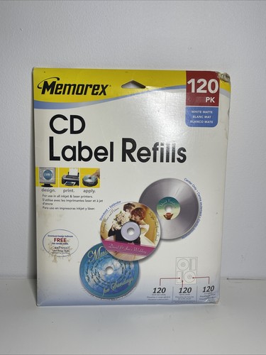 Memorex label refills 120 - refills,