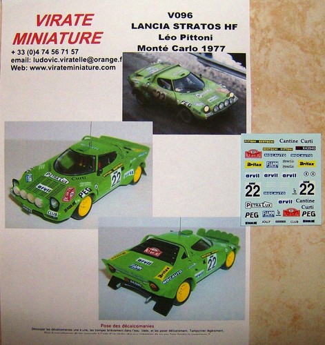 V096 lancia stratos rallye - v096,