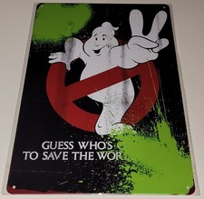 Metal plate - Ghost SOS 2 - 20x30 cm - very good condition