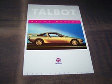 Top Rarity Gorgeous Prestige Brochure Talbot Matra Murena 1981!!!