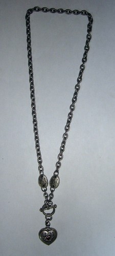 Collier métal argenté style