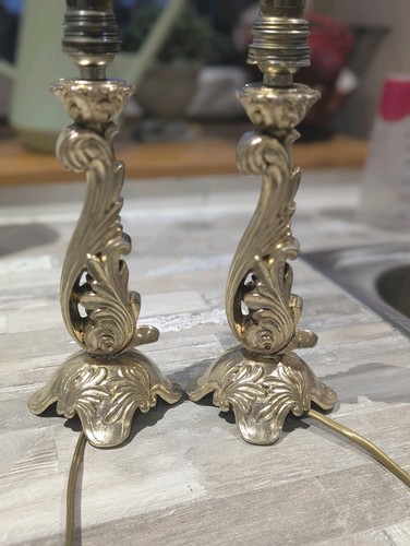 Paire pieds lampe - paire,