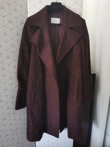 Manteau bordeaux gianfranco - manteau,