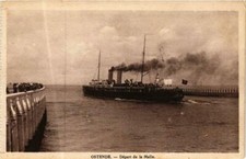 CPA AK Ostende - Depart de la malle SHIPS (763355)