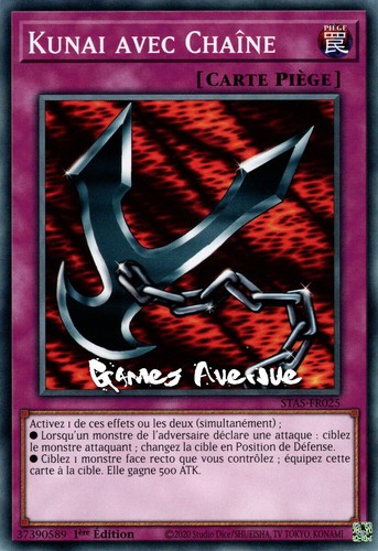 Kunai avec chaine - yu-gi-oh,