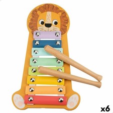 Xylophone Woomax Lion Bois 16 x 2,5 x 26 cm [6 Unités]