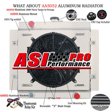 3 Rangées Radiateur Shroud