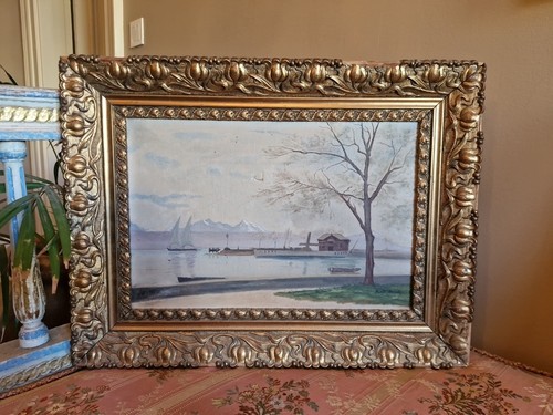 Peinture ancienne huile sur - peinture,