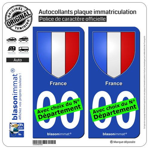 Stickers autocollant plaque - 2,
