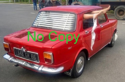 Simca 1000 femme dans une - +,