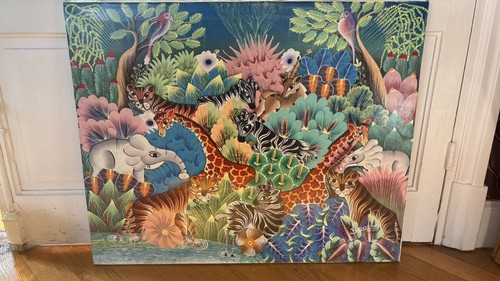 Tableau haïtien art naif - art,