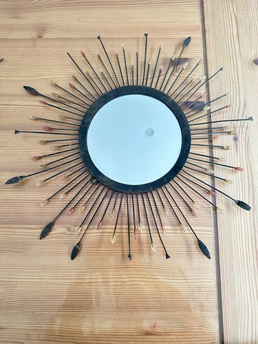 Miroir vintage soleil - , dans