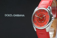 [Near MINT] DOLCE＆GABBANA TIME D&G Red Dial Unisex Adults Qtz Watch From JAPAN