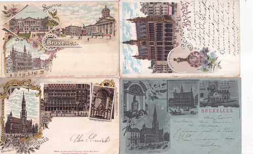 Lot cartes postales - lot, 4