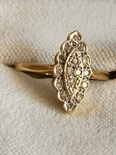 Bague marquise diamants - bague, et