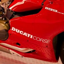 Ducati Corse Fairing Stickers x2 Panigale 899 959 1199 1299 Vinyl
