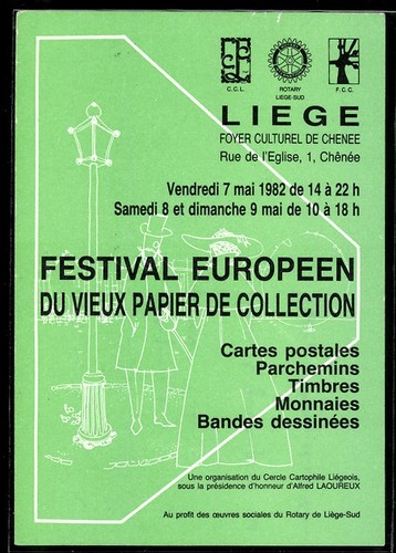 Carte postale liège festival - carte, liège,
