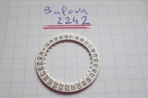 Bulova 2242 disque date - disque,
