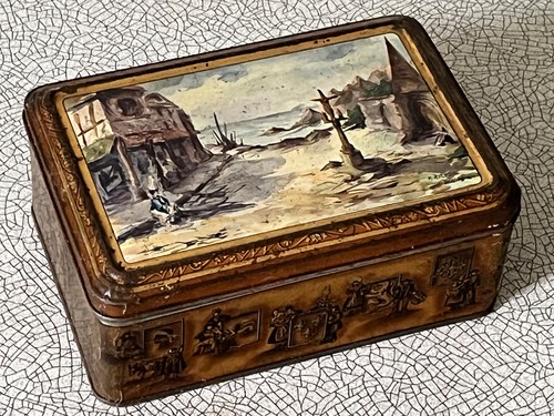 Boîte biscuit ancienne le - à, ancienne,