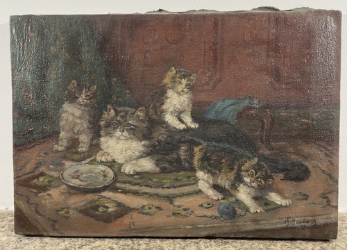 Huile sur toile - , École