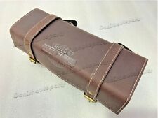 Sac à outils tabac/cuir marron rouillé pour motos Harley Davidson