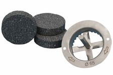 Styrofoam Rondelle Graphite