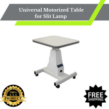 Universal motorized table for slit lamp lensometer