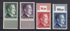 Allemagne 1942 MNH 799A-802A Adolf Hitler.Dictateur d'Allemagne ** Perf 12,5 ...