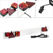 Rampe Éclairage 7 Broches Plaque Signalisation Vélo Remorque Feux arrière Stop
