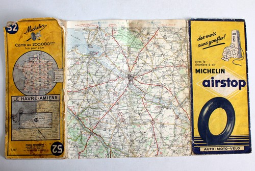 Carte michelin 1954 le - michelin,