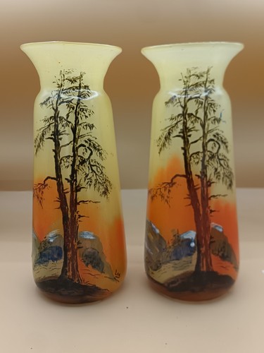 Paire vases art - de, nouveau