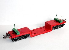 HORNBY O RS 684 LONG WAGON TROLLEY LOW PLATFORM 37cm TROLLEY OPENWORK WHEEL