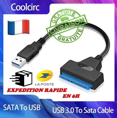 Usb vers sata - sata, câble