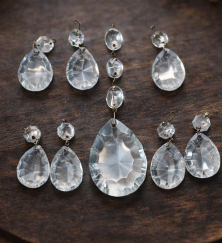 Lot pampilles en verre - pampilles,