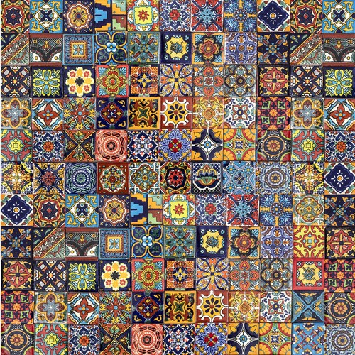 Patchwork carreaux mexicains - carreaux,
