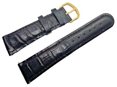 Bracelet montre 22mm noir - ,