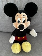 Vintage 90 Disney FRANCE MICKEY MOUSE 27cm Plush Blanket