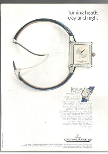 Jaeger lecoultre publicité - lecoultre,