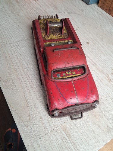 Jouet tole ancien pompier - jouet,