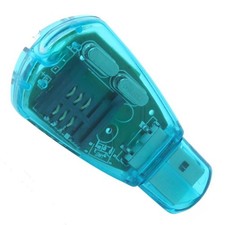 Lecteur de Carte SIM USB Bleu pour Transférer et Sauvegarder Données Carte SIM