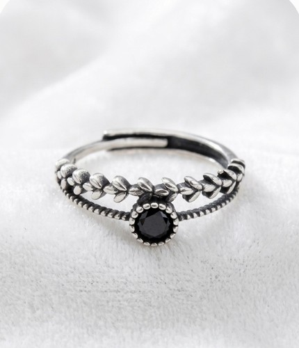 Bague obsidienne noire - bague,