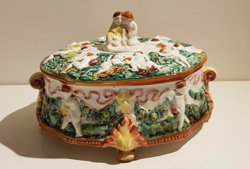 Pot boîte coffret céramique - pot,